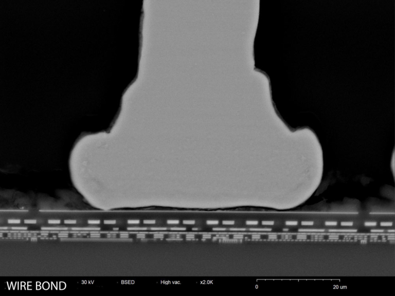 Wire bonding SEM
