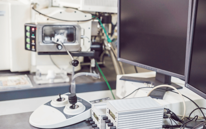 Image showing a desktop SEM equipment. Learn more about the typical lifespan of an SEM and explore ways to prolong its functionality in this blog.